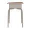 Flash Furniture HERCULES Student Desk w/Open Front Metal Book Box, Walnut Desktop, Silver Frame and Blk Stack Chair FD-DESK-GWA-SCH3BB-GG - alternate 2